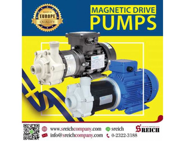 Magnetic drive pumps ปั๊มเคมีขับเคลื่อนด้วยแม่เหล็กประสิทธิภาพสูง