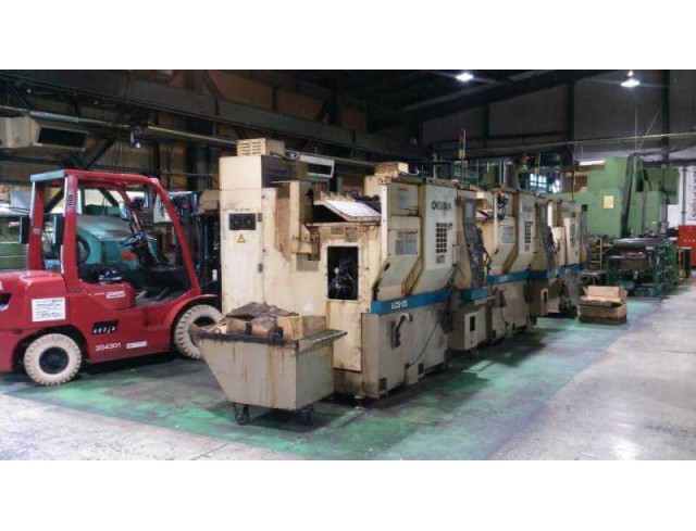  1. Cnc Lathe machine / Okuma / LCS-25 / 1995  Serial no : 0093 System : OSP700L 2.  Cnc Lathe machine / Okuma / LCS-25 / 1995  Serial no : 0094 System : OSP700L 3.  Cnc Lathe machine / Okuma / DCC-15 / 1995  