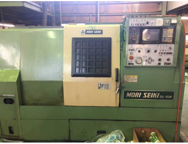 "Mori-Seiki" NC Lathe SL-15MC Fanuc 10T  Chuck 6 Inch With Tail-Stock / With Milling Axis 