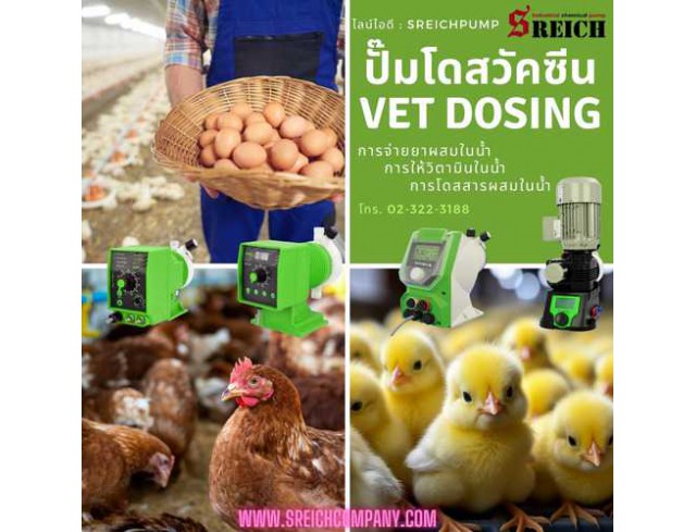 Dosing Pump ปั๊มคุณภาพสำหรับฟาร์มปศุสัตว์ นำเข้าจากอิตาลี