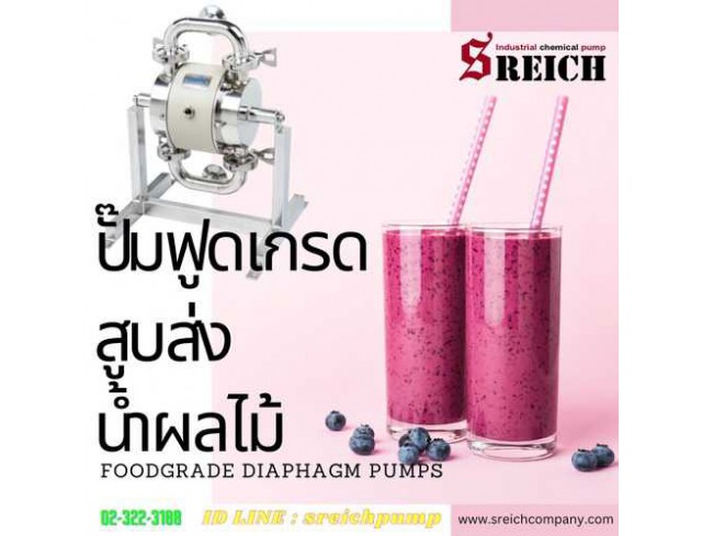 Diaphragm Pump Food Grade ปั๊มสำหรับงานอาหารและเครื่องดื่ม