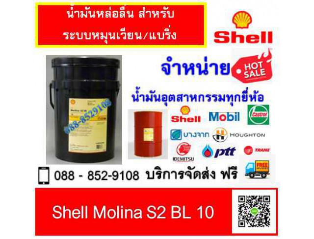 น้ำมันหล่อลื่น Shell Molina S2 BL 10